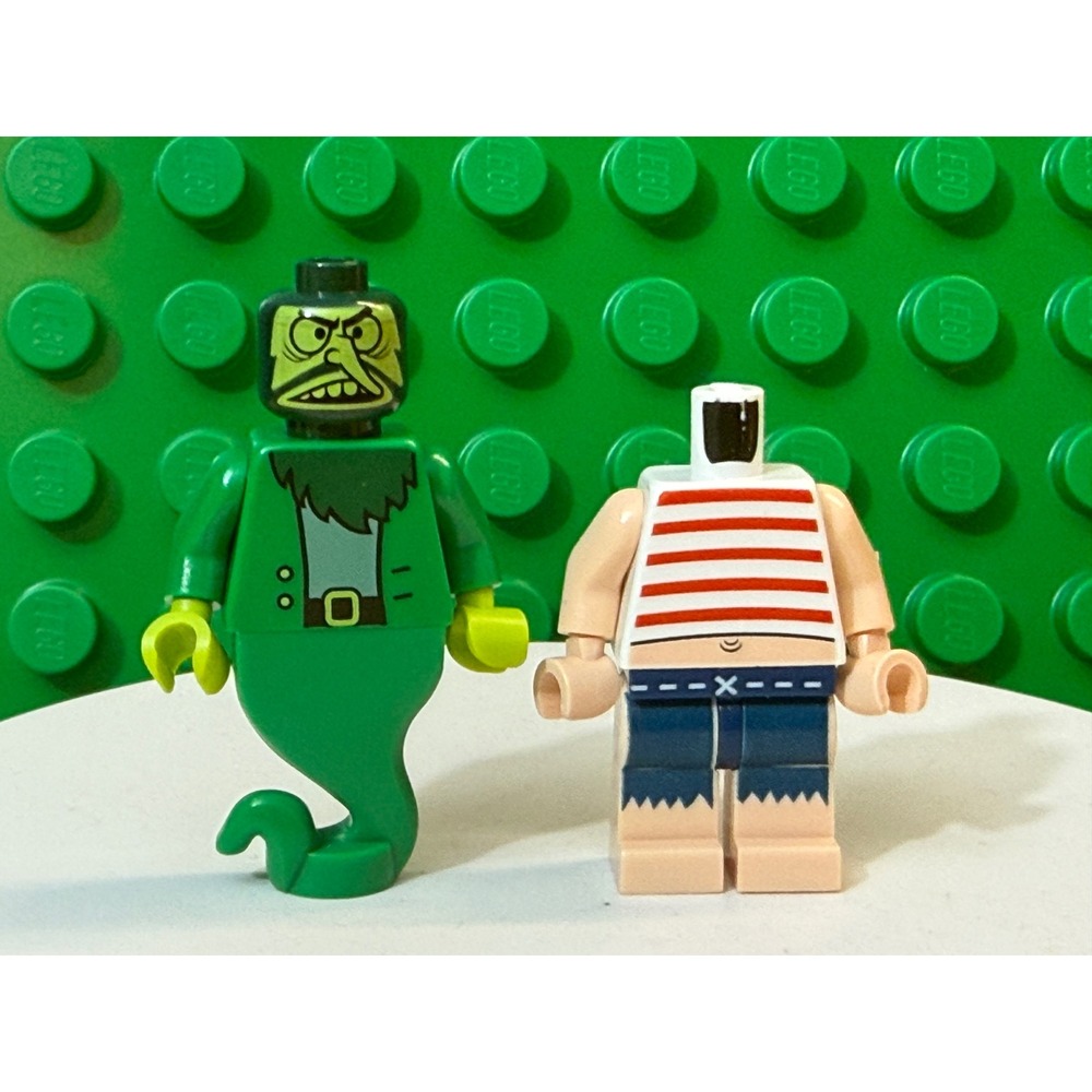 LEGO SpongeBob Flying Dutchman Minifigure bob020 & Headless Pirate bob013 Parts
